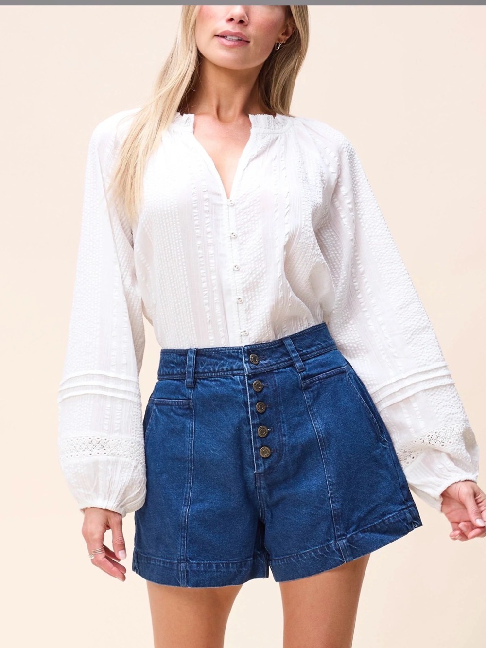 NWT CLEOBELLA ALICIA BLOUSE | IVORY